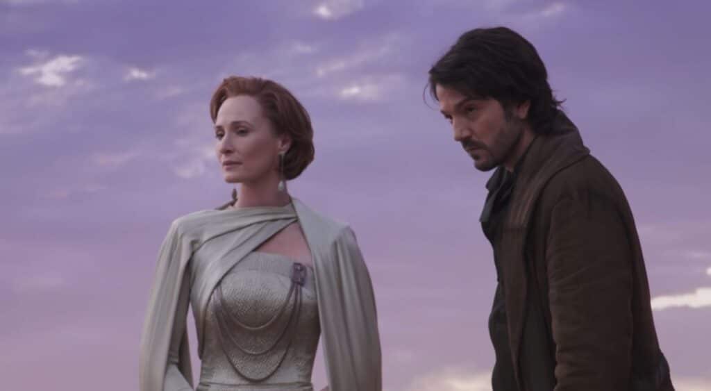 Mon Mothma e Cassian Andor.