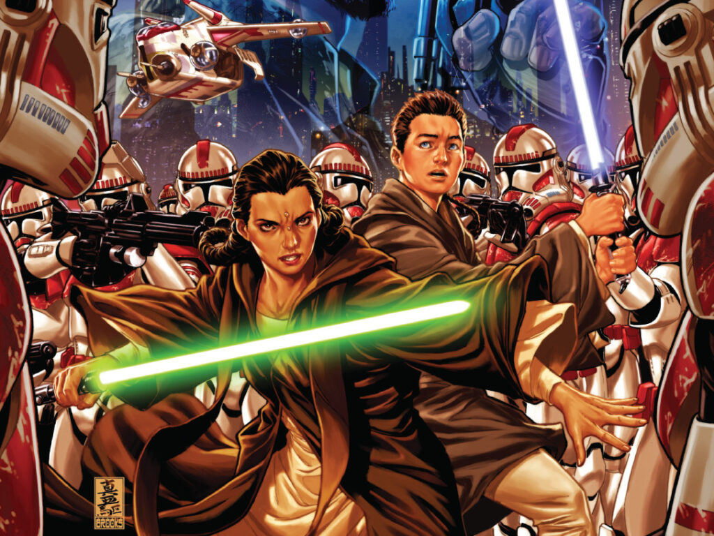 Caleb Dume e Deba Billaba in una delle copertine del volume "Kanan - L'ultimo Padawan