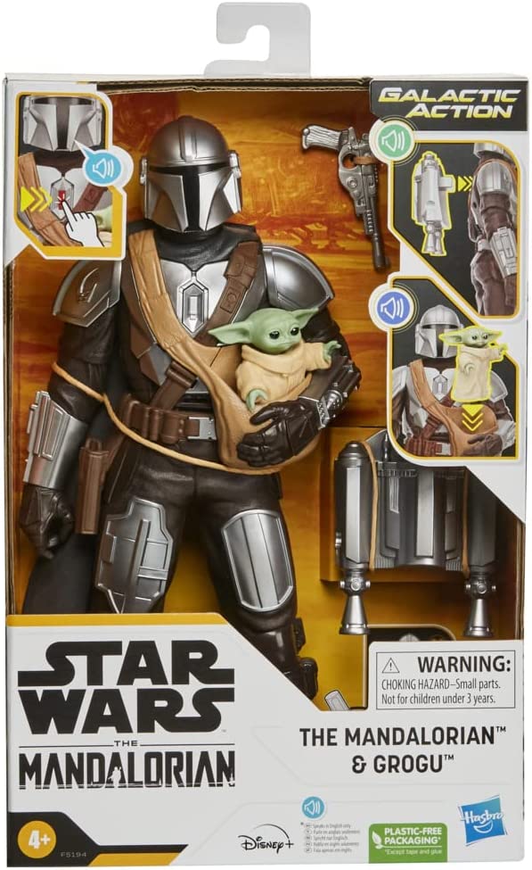 La splendida action figure di Din e Grogu