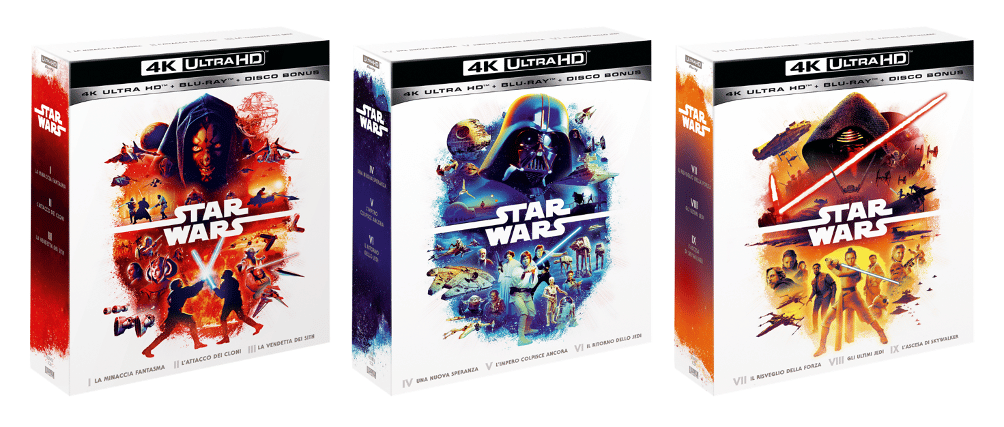 I cofanetti 4K UHD delle trilogie