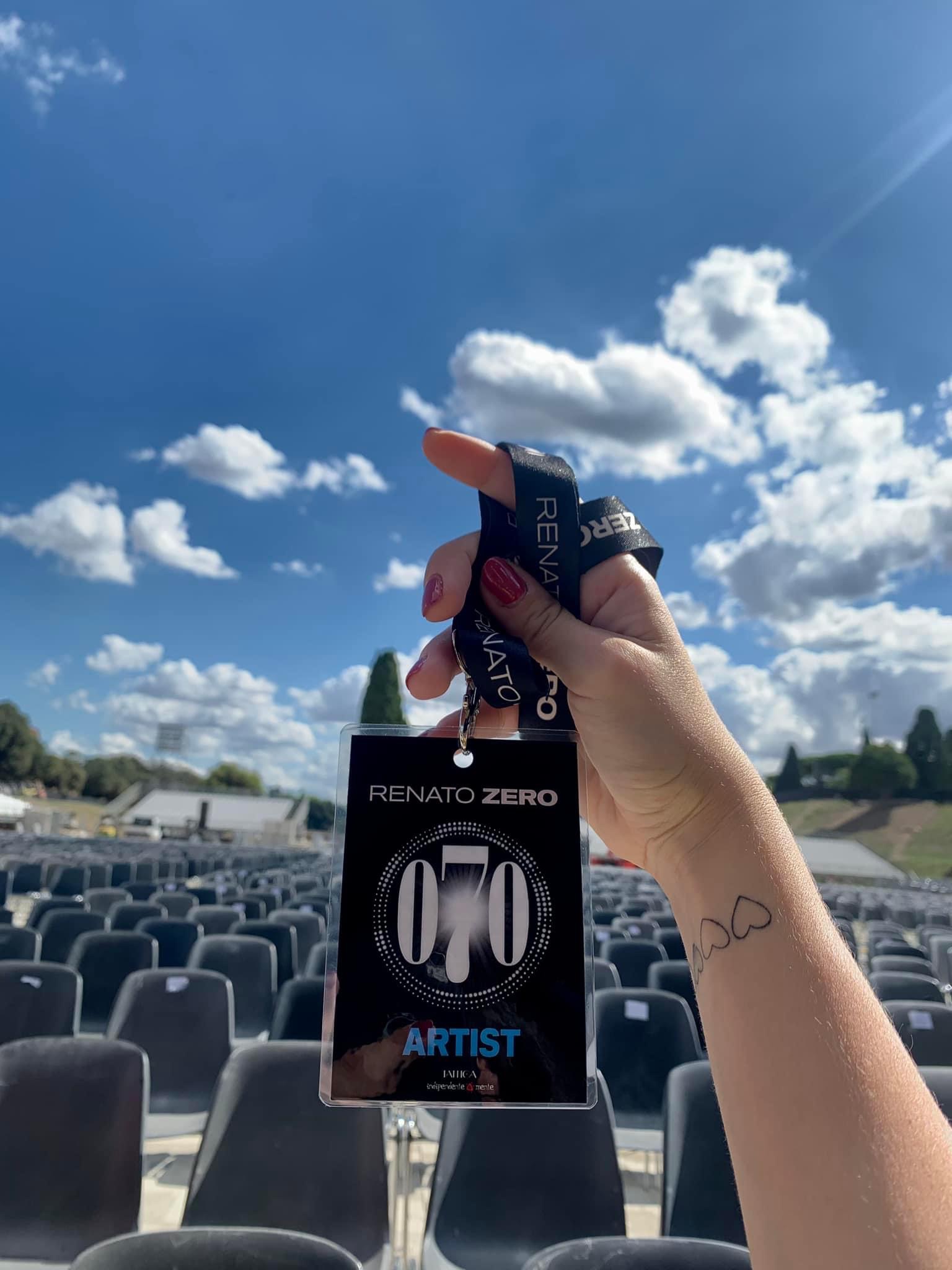Sul palco di Renato Zero “070” la ballerina di Foggia Maria Pia Taggio