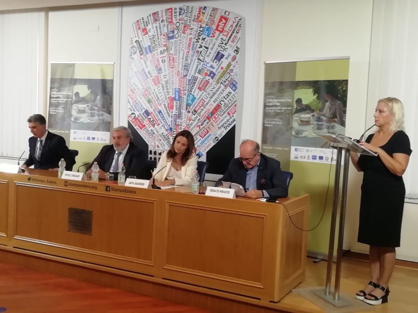 La conferenza stampa che si è svolta a Roma ieri