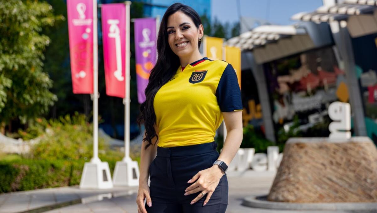 Storie mondiali, Maria Fernanda in Qatar per sostenere il suo Ecuador - Maria Fernanda dall’Ecudor, crediti: Pasquale Golia - Riproduzione Riservata