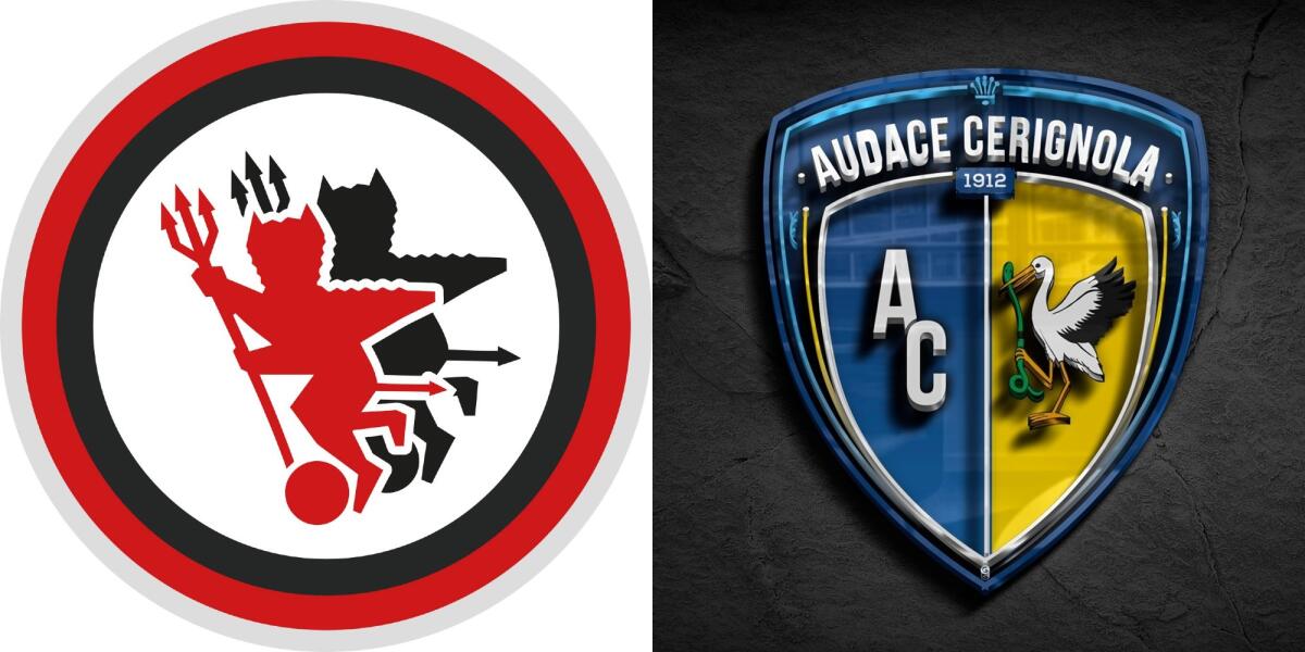 Serie C, le formazioni ufficiali di Foggia-Cerignola - Immagine in evidenza: stemmi Foggia-Audace Cerignola - crediti foto (di entrambe): pagine ufficiali Facebook delle due società