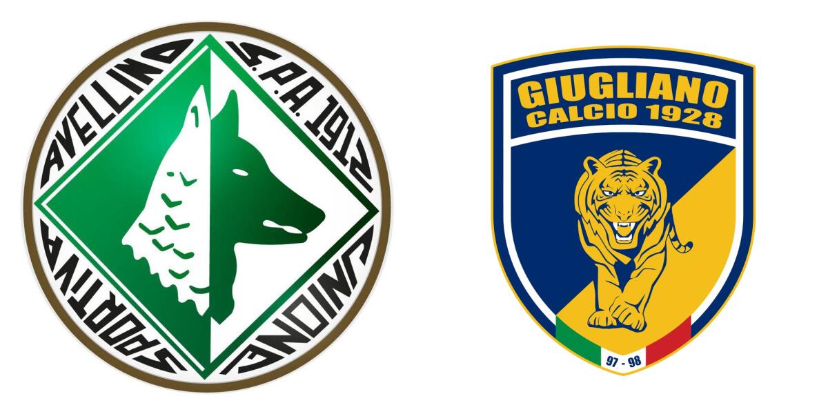 Serie C, UFFICIALE: Avellino-Giugliano a porte chiuse - Immagine in evidenza: Avellino-Giugliano - crediti foto (di entrambe): pagine ufficiali Facebook delle due società