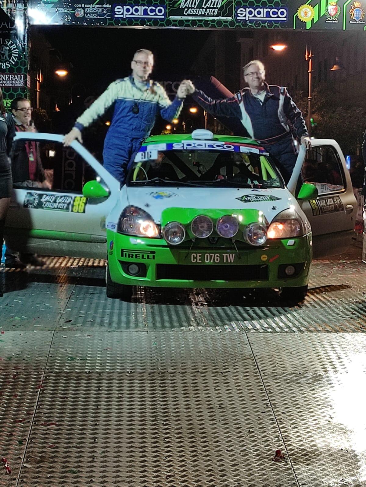 Cepek-Colja al traguardo della finale di Coppa Italia Rally - 