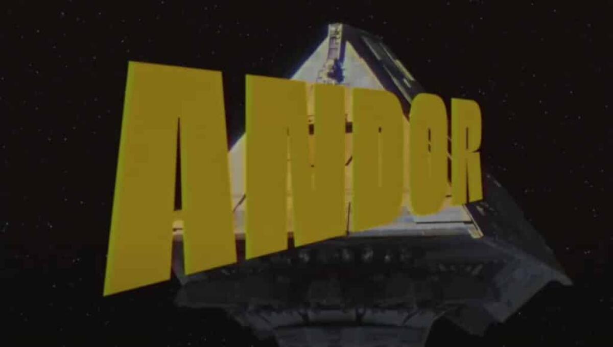 Andor: la splendida rielaborazione della intro nello stile anni '70 - Il logo di Andor rielaborato