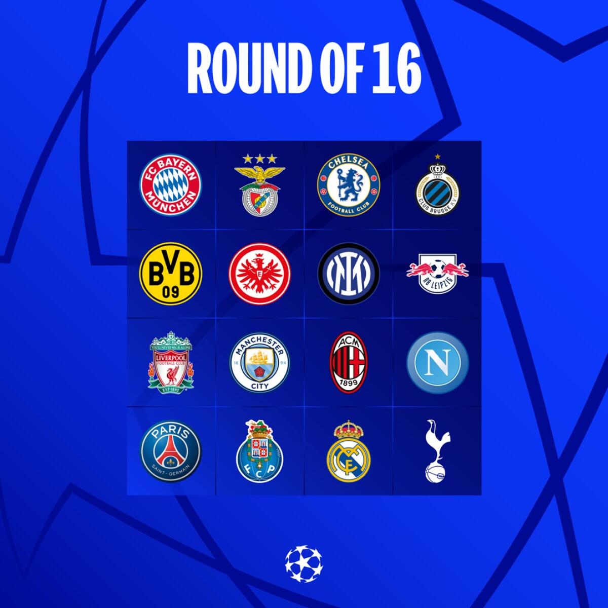 Chi agli ottavi di Champions, chi in Europa League? Il quadro - Immagine in evidenza: le qualificate agli ottavi di Champions League - crediti foto: pagina ufficiale Facebook UEFA Champions League