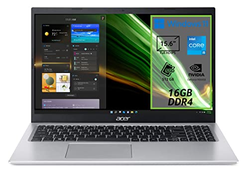 PC portatile Acer Aspire 5 con potente processore Intel Core i5 di 11a generazione e grafica Intel Iris Xe