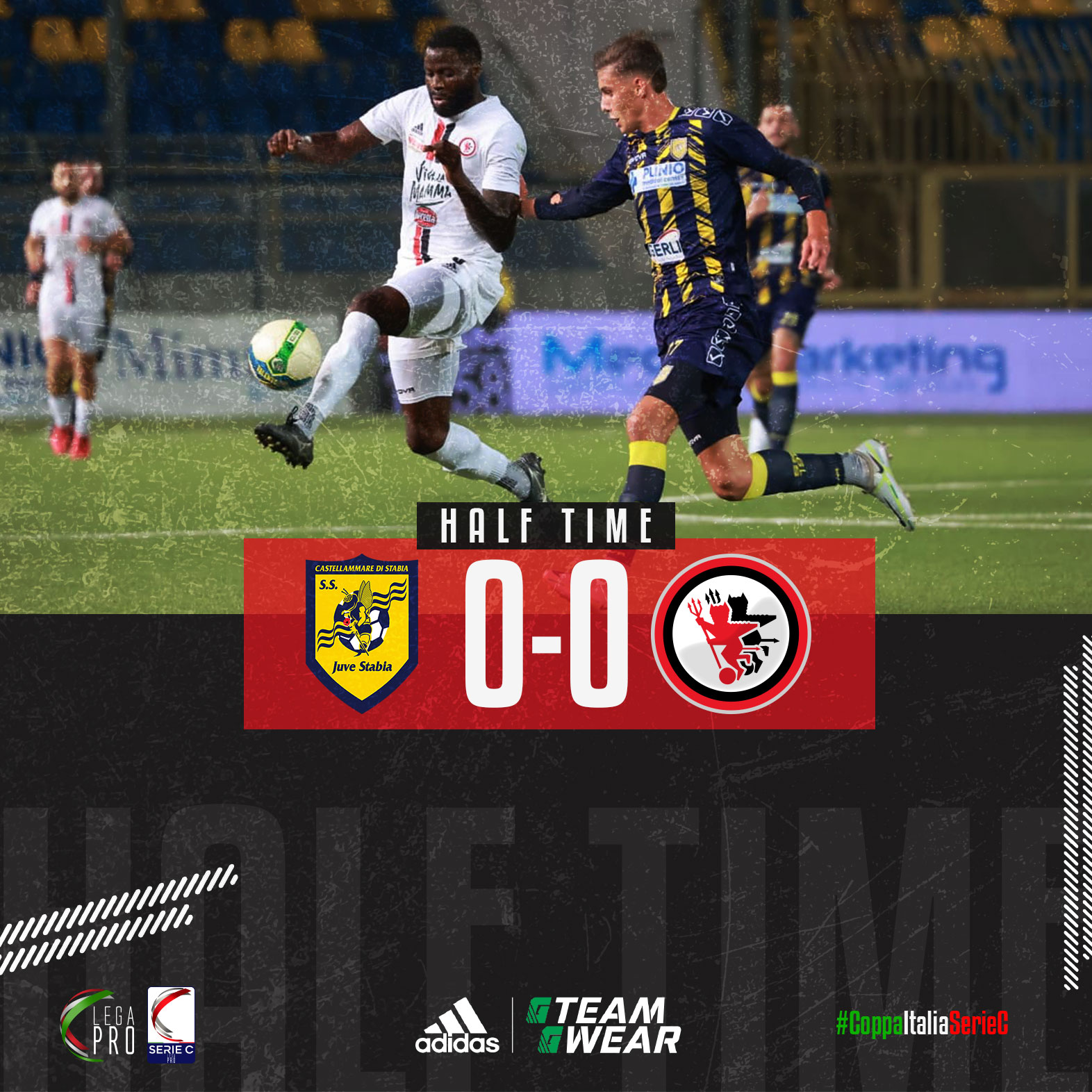 Immagine in evidenza: Juve Stabia-Foggia 0-0 all'intervallo (Coppa Italia Serie C 22/23) - crediti foto: pagina ufficiale Facebook Calcio Foggia 1920