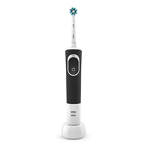 Spazzolino elettrico Oral-B Cross Action Vitality 100 con base ricaricabile, un manico e una testina