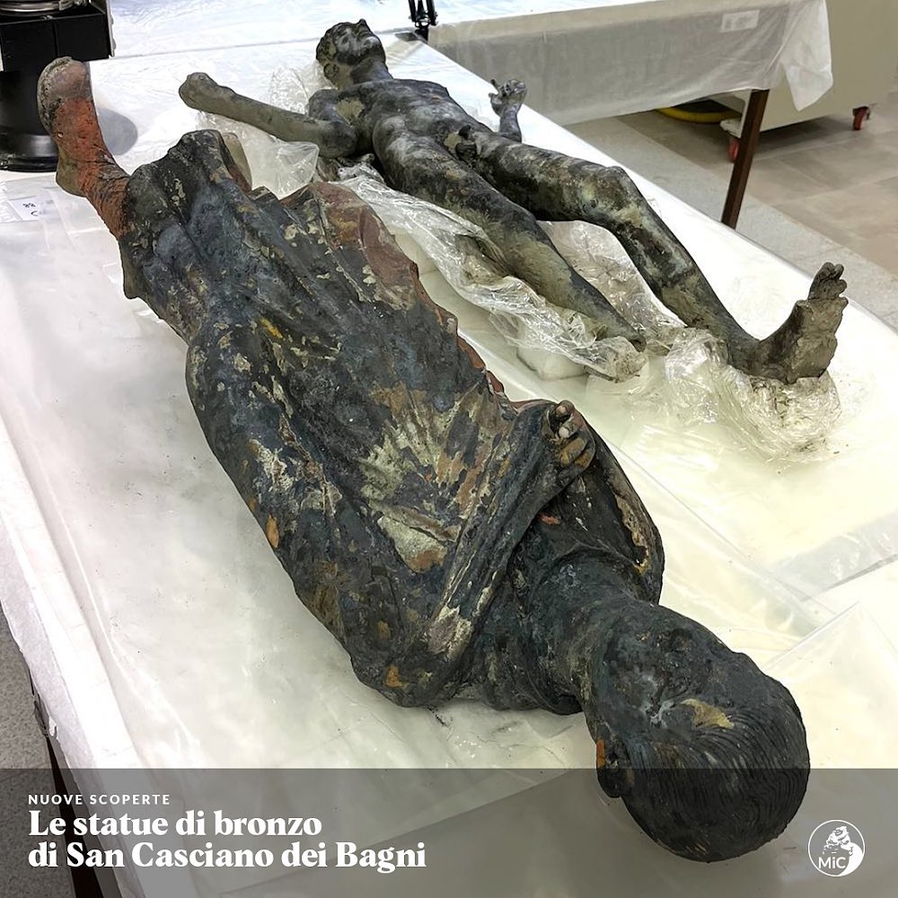 A San Casciano come a Riace, dalle acque riemergono statue in bronzo