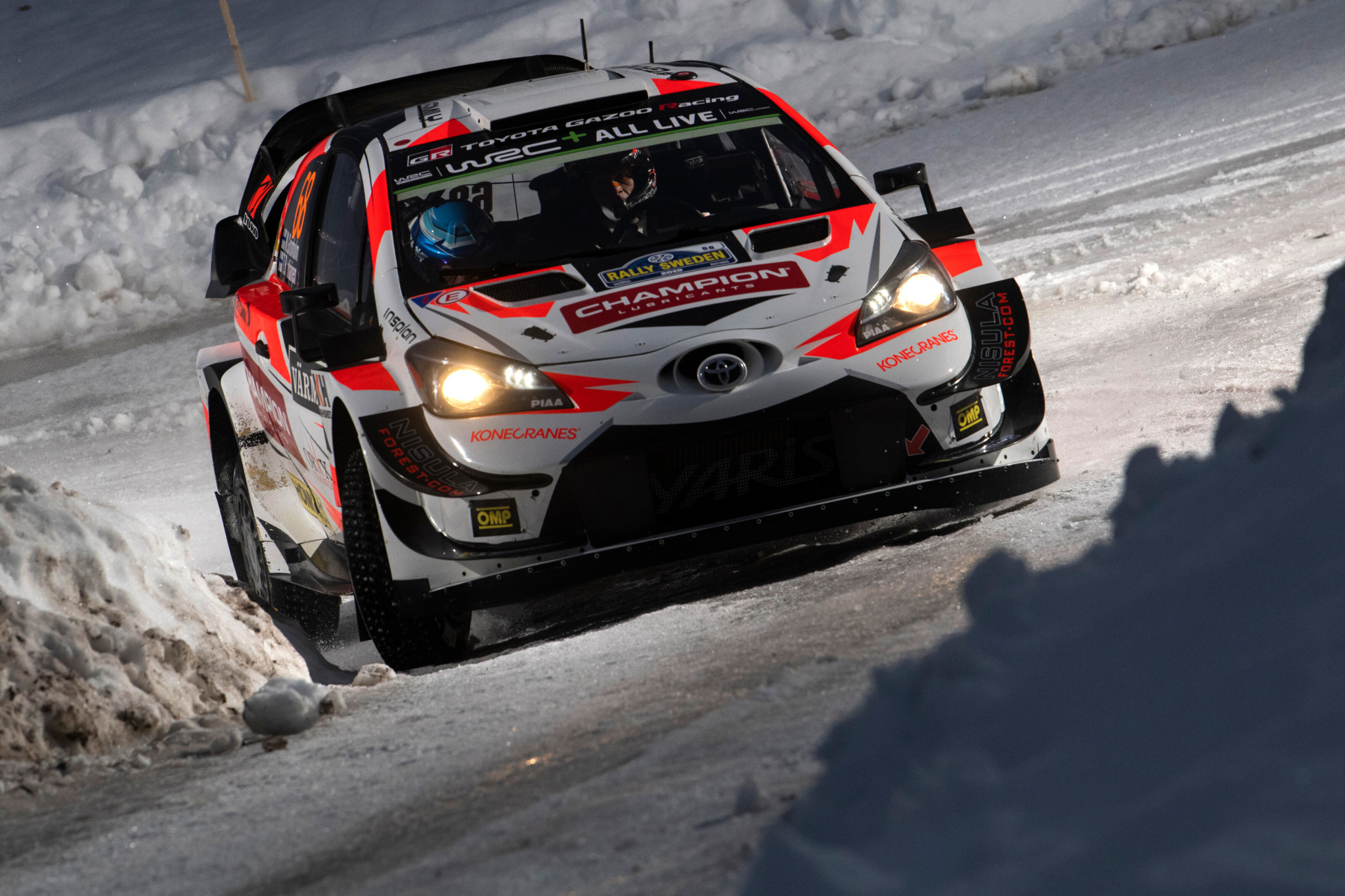 Gronholm alla guida di una Yaris WRC+ privata nel 2019 (Foto: Red Bull Content Pool)