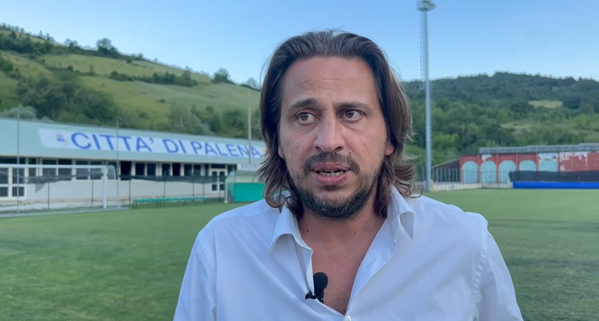 Immagine in evidenza: il presidente dell'Audace Cerignola, Nicola Grieco - crediti foto: pagina Facebook Audace Cerignola (frame da video)