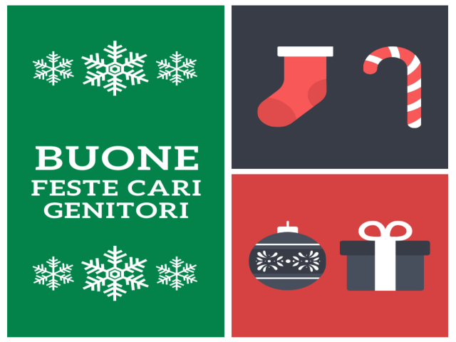 Buone feste cari genitori.