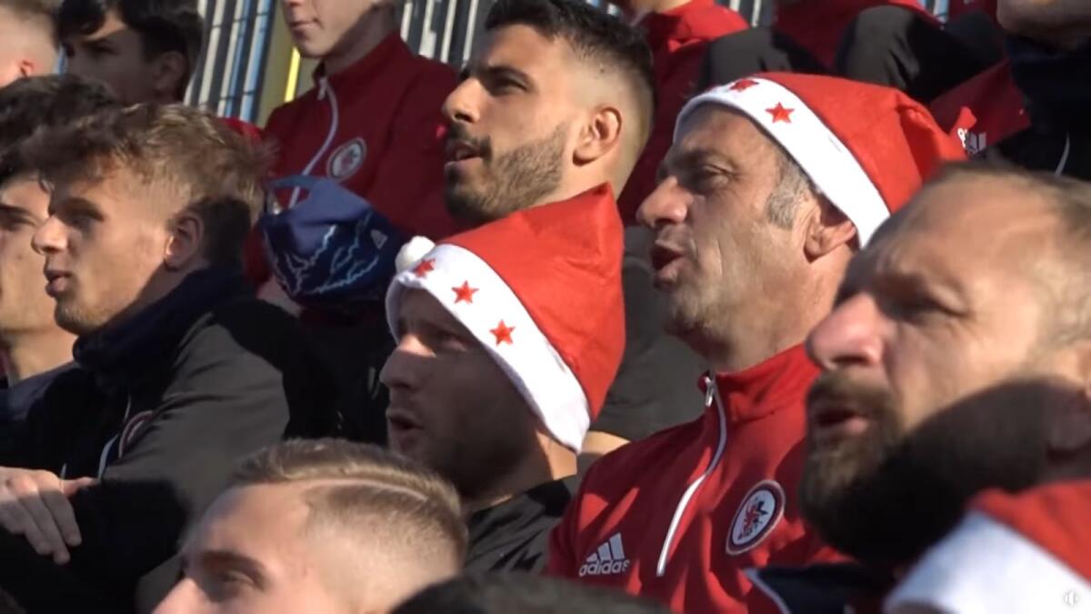 Gallo e il miracolo di Natale: il 'nuovo' Foggia, da 4 a 29 punti - Fabio Gallo, crediti: pagina Facebook ufficiale del Calcio Foggia 1920 dal video di Buone Feste