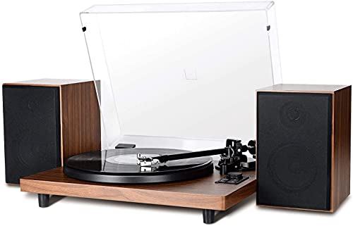 Giradischi vintage DIGITNOW! in legno con connessione Bluetooth