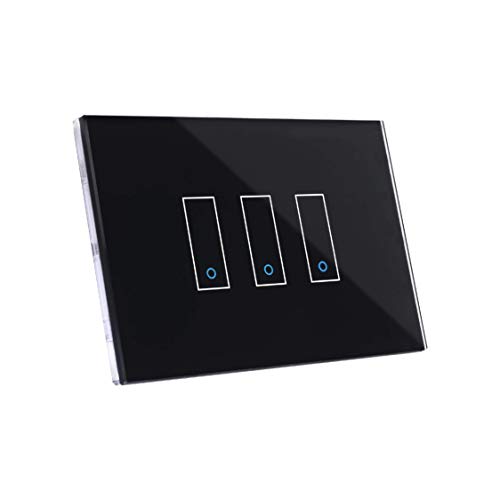 Iotty I3 smart switch model i, interruttore con tre pulsanti e touch screen per comandare la casa comodamente