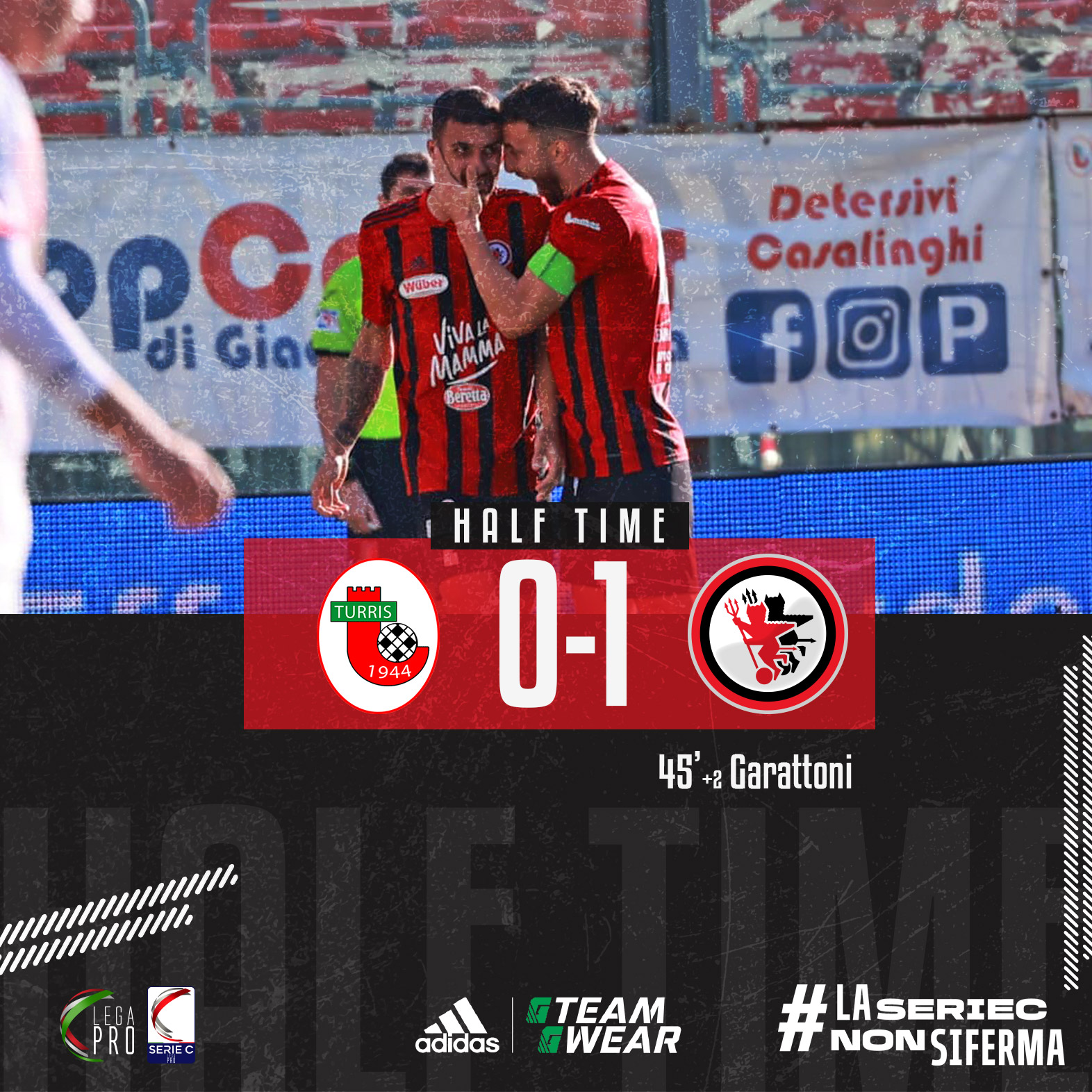 Immagine in evidenza: Turris-Foggia 0-1 all'intervallo - crediti foto: pagina ufficiale Facebook Calcio Foggia 1920