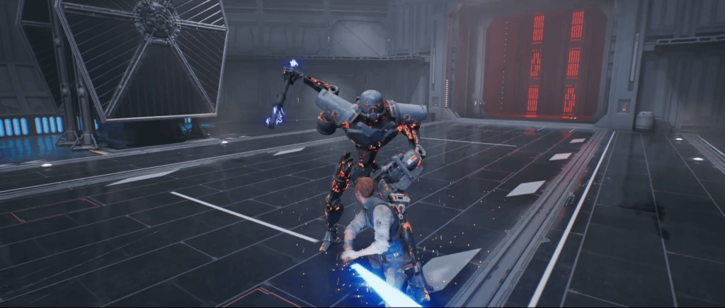 Un Droide DT, precursore dei Dark Troopers visti in Mandalorian