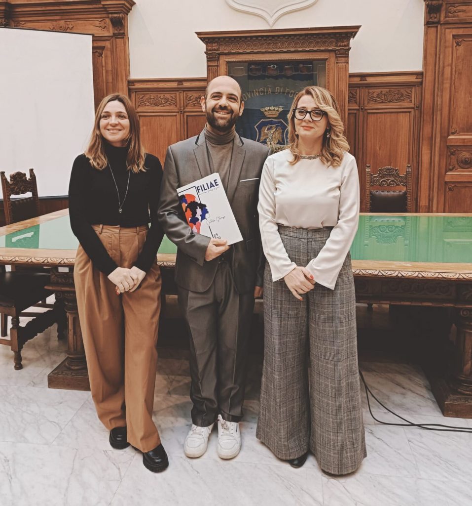 Da sin Rossella Forle, Assunta Di Matteo e Angelo Pantaleo- Filiae progetto