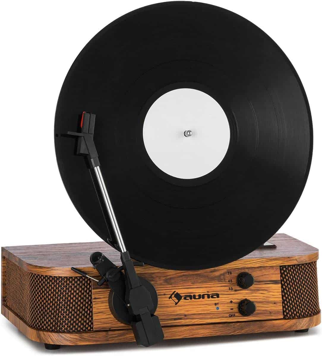 Migliori giradischi vintage verticali Auna legno