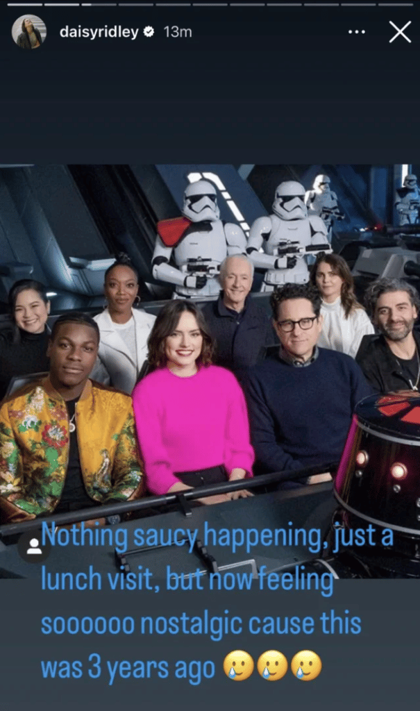 Il messaggio di Daisy Ridley in merito alla visita