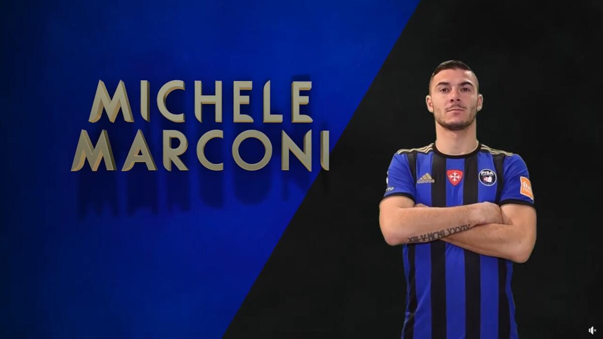 Anche il Foggia su Marconi? DS Südtirol: "Non è in vendita" - Immagine in evidenza: Michele Marconi - crediti foto: pagina ufficiale Facebook Pisa Sporting Club (frame da video)