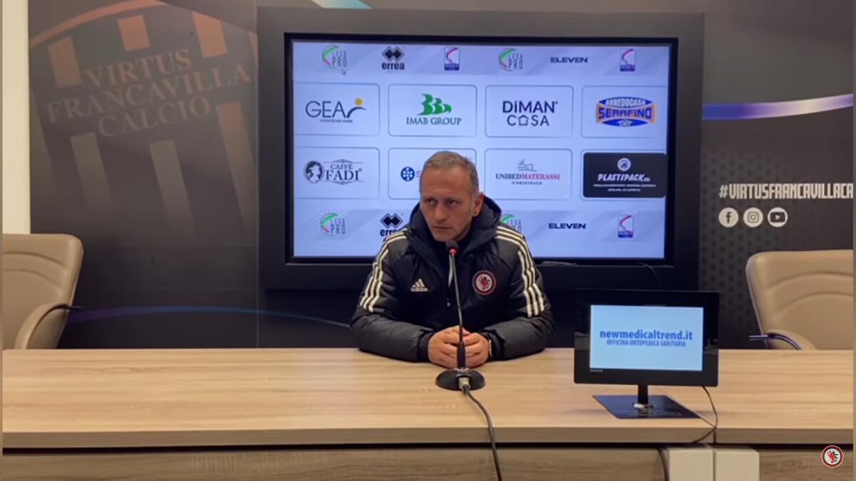 Foggia, Gallo: "Dobbiamo chiedere scusa. Mercoledì sarà..." - Immagine in evidenza: mister Fabio Gallo - crediti foto: canale ufficiale YouTube Calcio Foggia 1920 (frame da video)