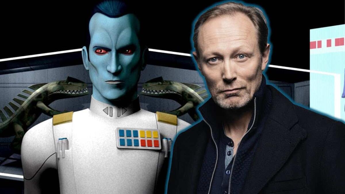 Ahsoka: Lars Mikkelsen nega di interpretare Thrawn nella serie? - Lars Mikkelsen e Thrawn