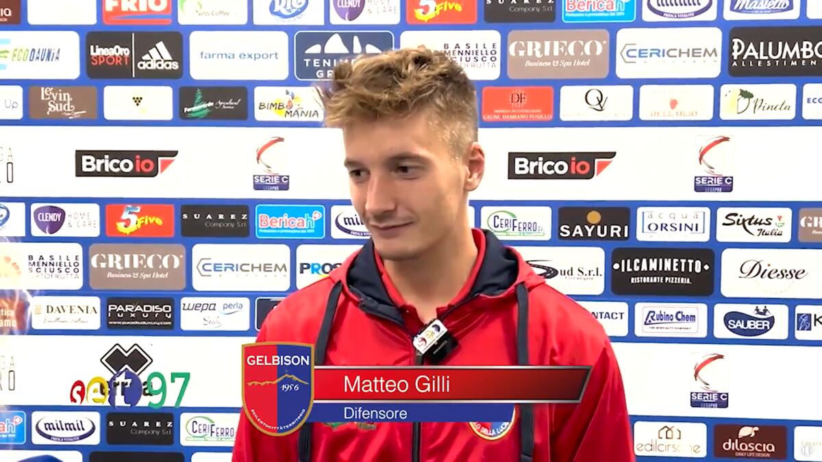 Calciomercato Foggia, anche i rossoneri su Gilli? - Immagine in evidenza: Matteo Gilli - crediti foto: pagina ufficiale Facebook Gelbison (frame da video)