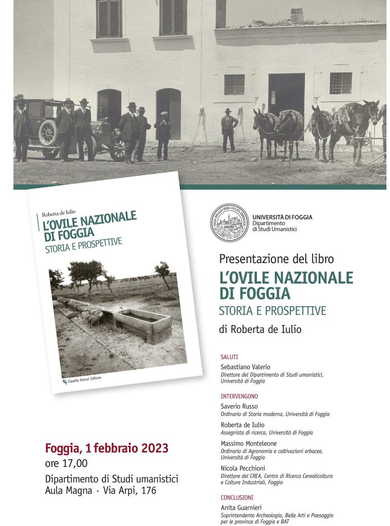 L’Ovile di Foggia da salvare, lo studio per la Capitanata di Roberta de Iulio