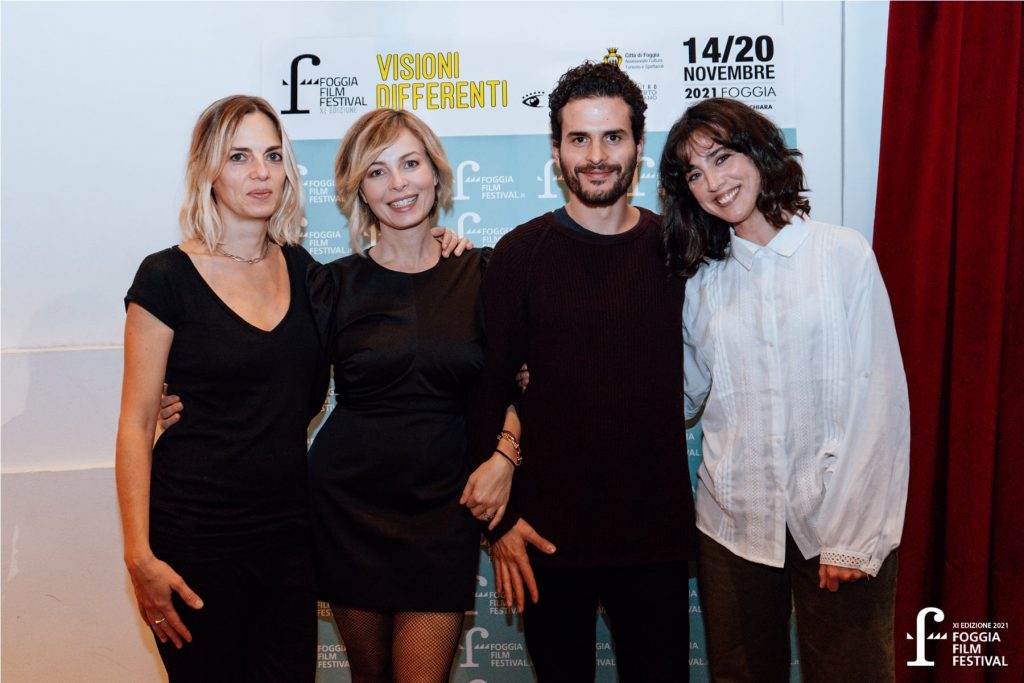 Da sin Regina Orioli, Violante Placido, Brenno Placido, Marina Savino (direttrice artistica Student Film Festival)- FoggiaFilmFestival 2021