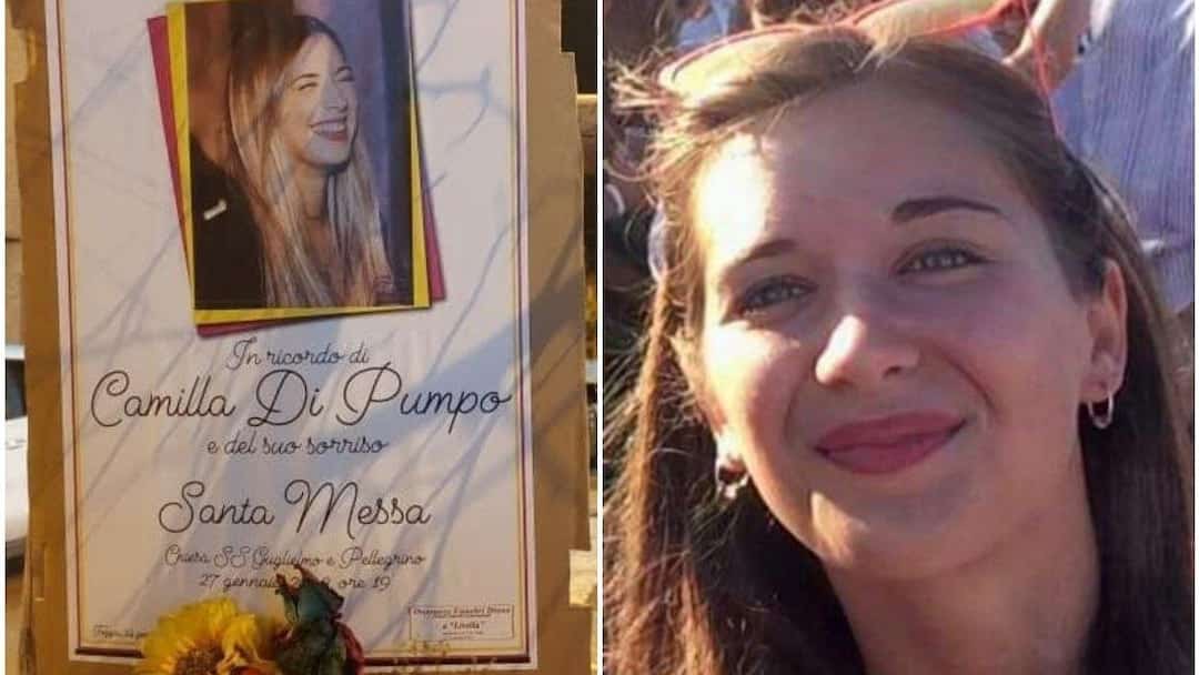 Camilla Di Pumpo e i manifesti in occasione del primo anniversario dalla sua morte (fanpage.it)