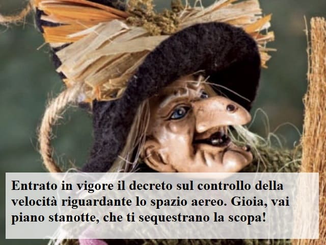 Entrato in vigore il decreto sul controllo della velocità riguardante lo spazio aereo… Gioia, vai piano stanotte, che ti sequestrano la scopa!