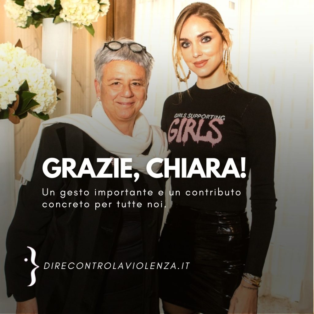 Chiara Ferragni devolve il compenso di Sanremo per la violenza contro le donne
