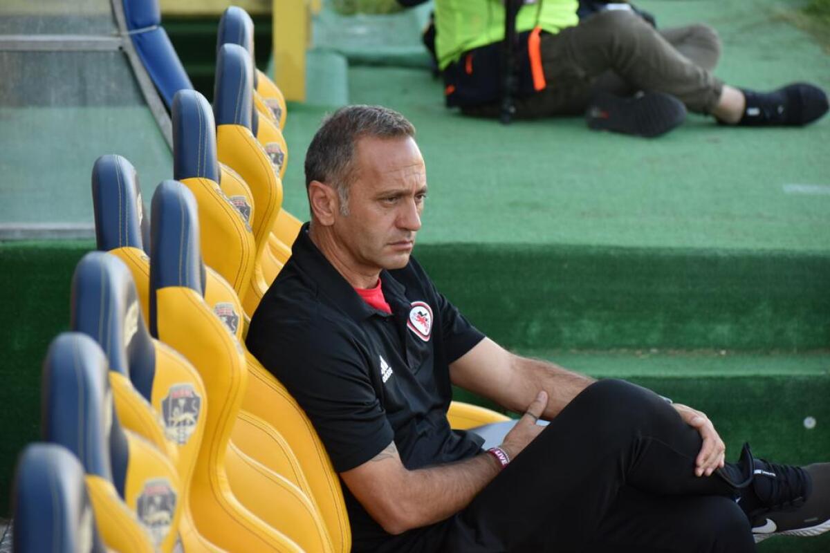 Eppure la "cura" Fabio Gallo stava funzionando bene... - Immagine in evidenza: Fabio Gallo durante Viterbese-Foggia - crediti: foto di Luigia Spinelli (RIPRODUZIONE RISERVATA)