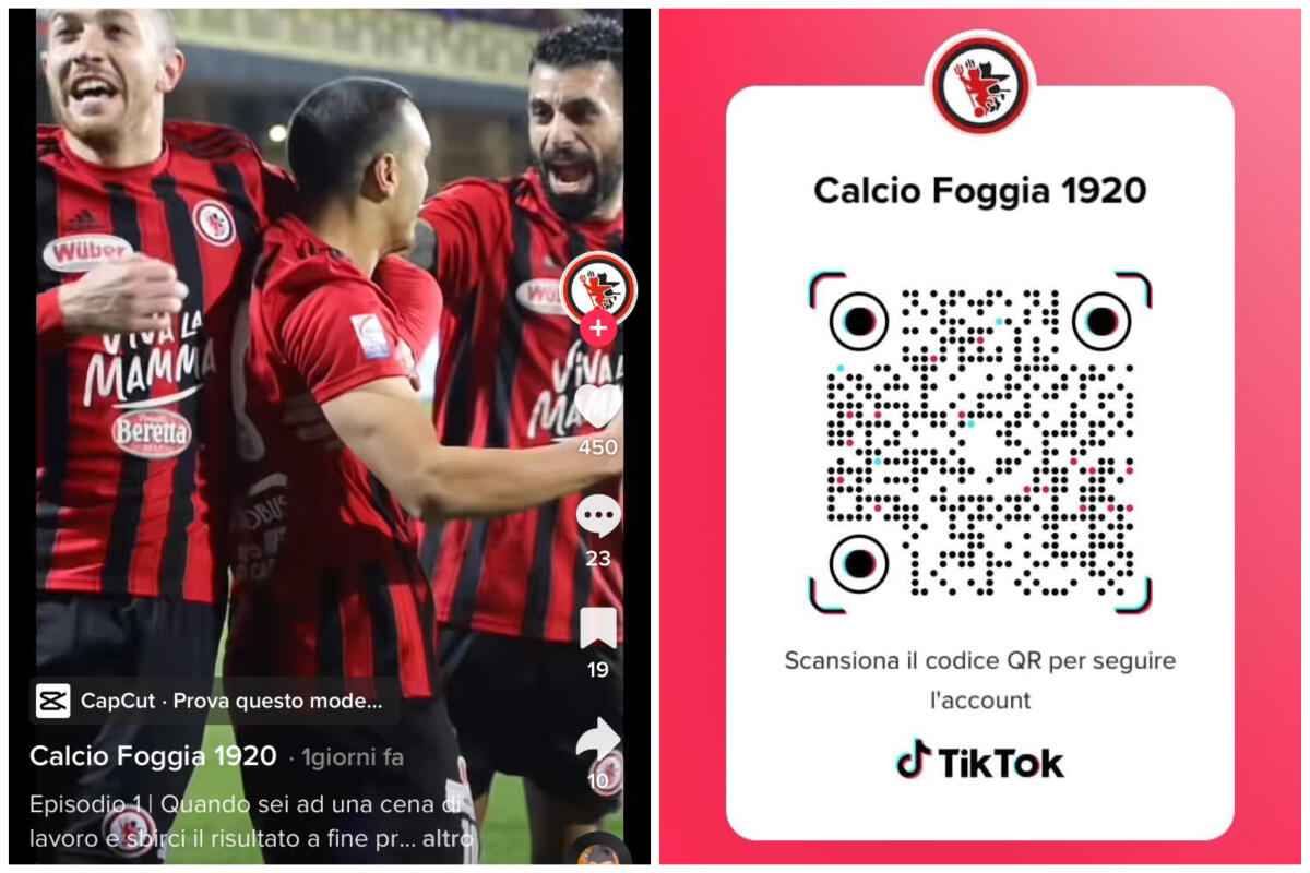 Il Foggia sbarca su TikTok, tra presente e amarcord - Il profilo TitTok del Foggia