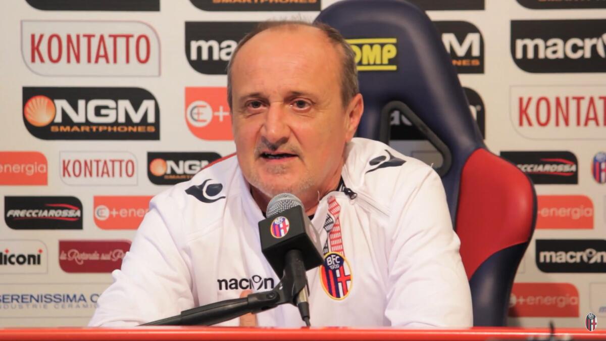 Foggia, avviati contatti con Delio Rossi - Immagine in evidenza: Delio Rossi - crediti foto: canale ufficiale YouTube Bologna Fc 1909 (frame da video)