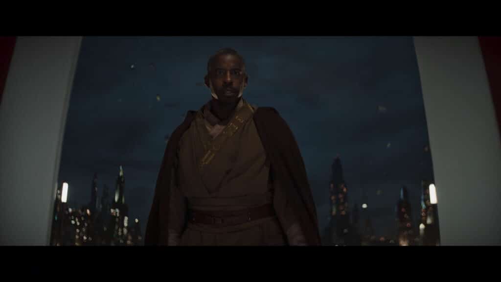 Il Maestro Jedi Kelleran Beq, interpretato da Ahmed Best