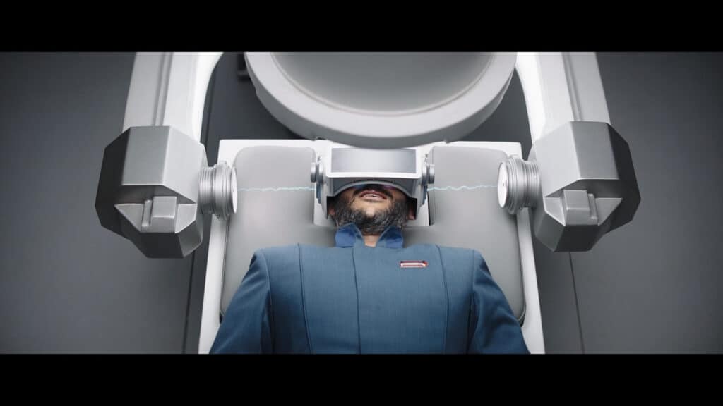 Pershing sottoposto al trattamento