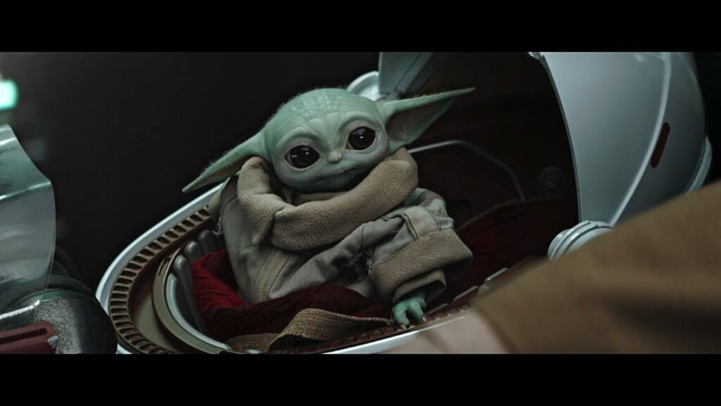Grogu in fuga con il Maestro Beq