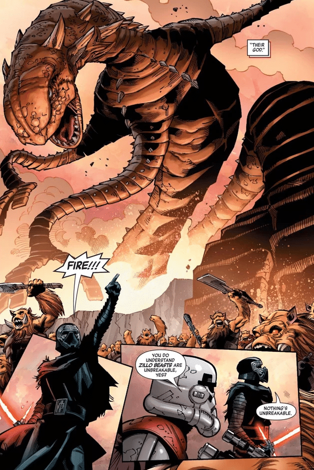 Lo Zillo Beast eliminato da Kylo Ren