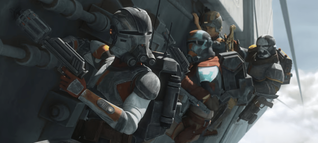La Clone Force 99 sulla funivia