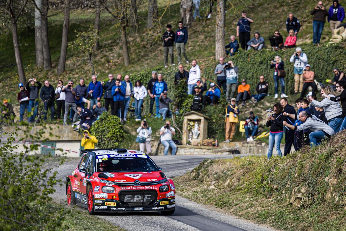 Crugnola al comando del Rally Regione Piemonte per il CIAR - 