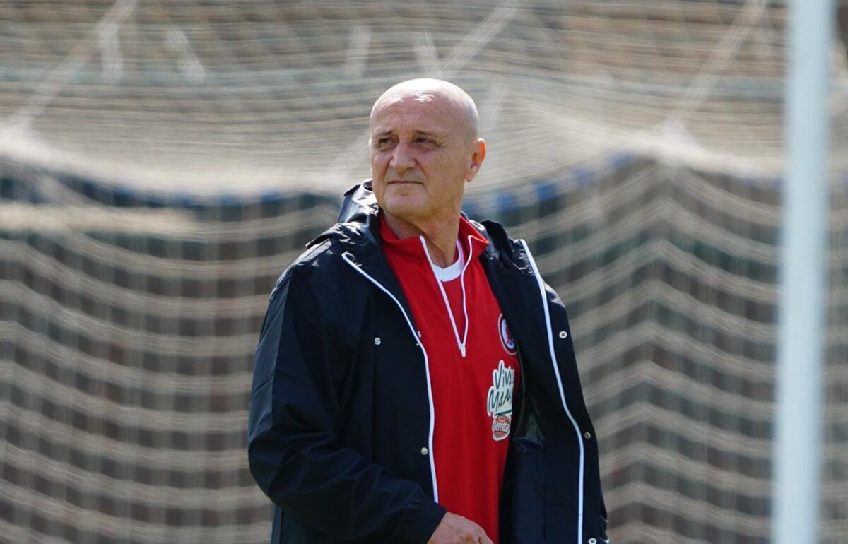 Foggia, Rossi: "Messina? Campo difficile" - Immagine in evidenza: Delio Rossi -  crediti foto: Federico Antonellis/Calcio Foggia 1920
