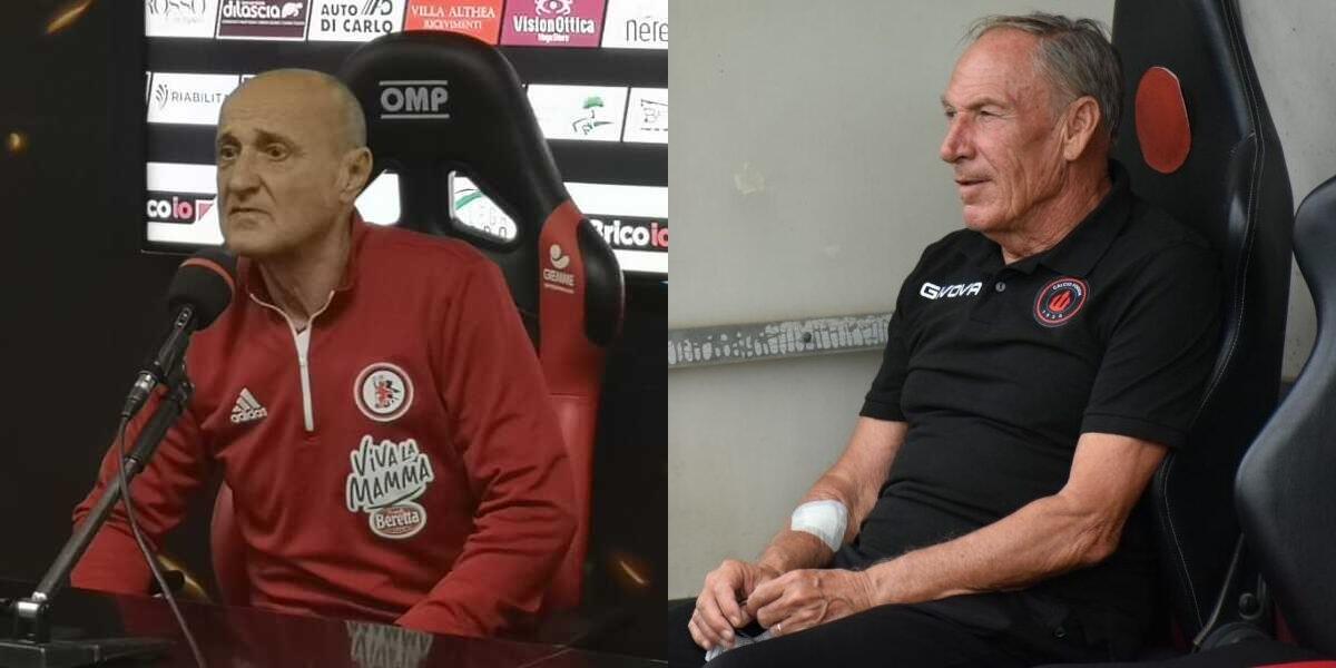 CdS: "Rossi contro Zeman: sfida tra allievo e maestro" - Immagine in evidenza: Delio Rossi e Zdeněk Zeman - crediti foto: Mario Mescia/lagoleada.it (a sinistra), Luigia Spinelli (a destra)