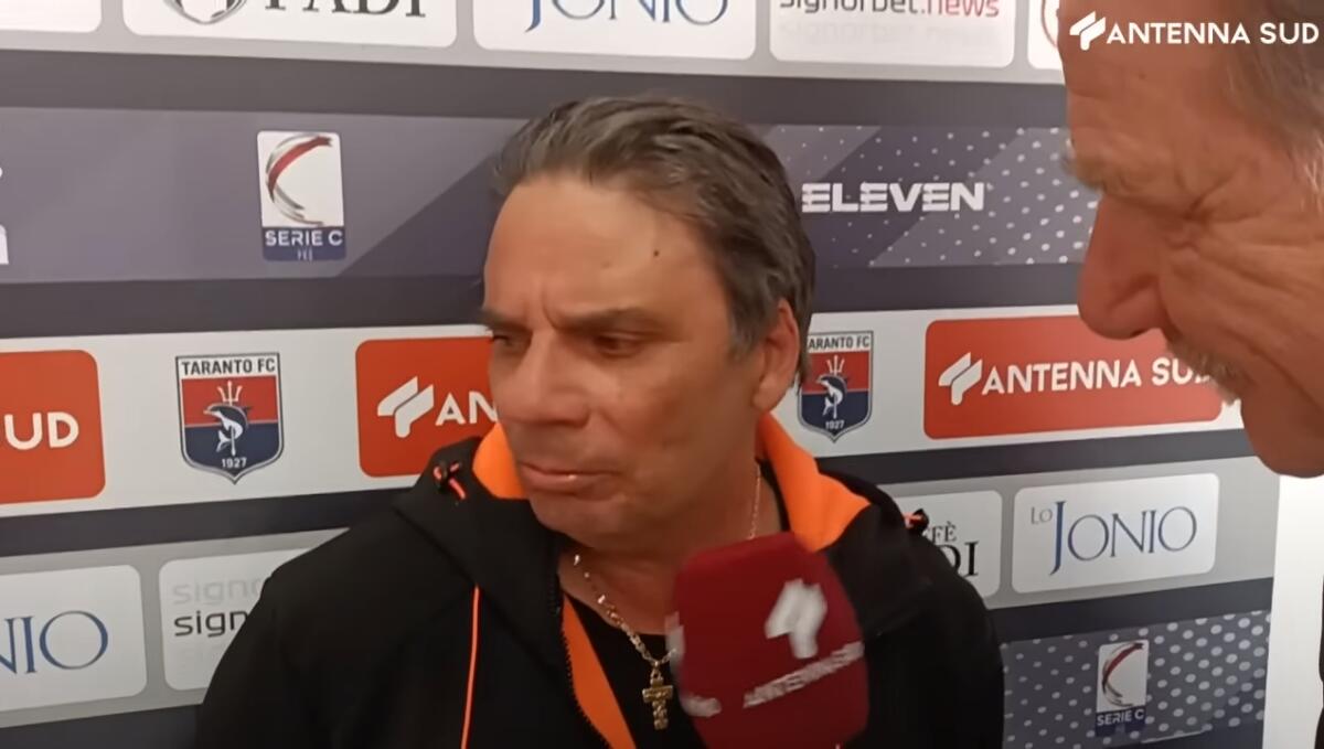 Il Taranto è salvo, resterà in C: Capuano commosso - Ezio Capuano, crediti: Antenna Sud
