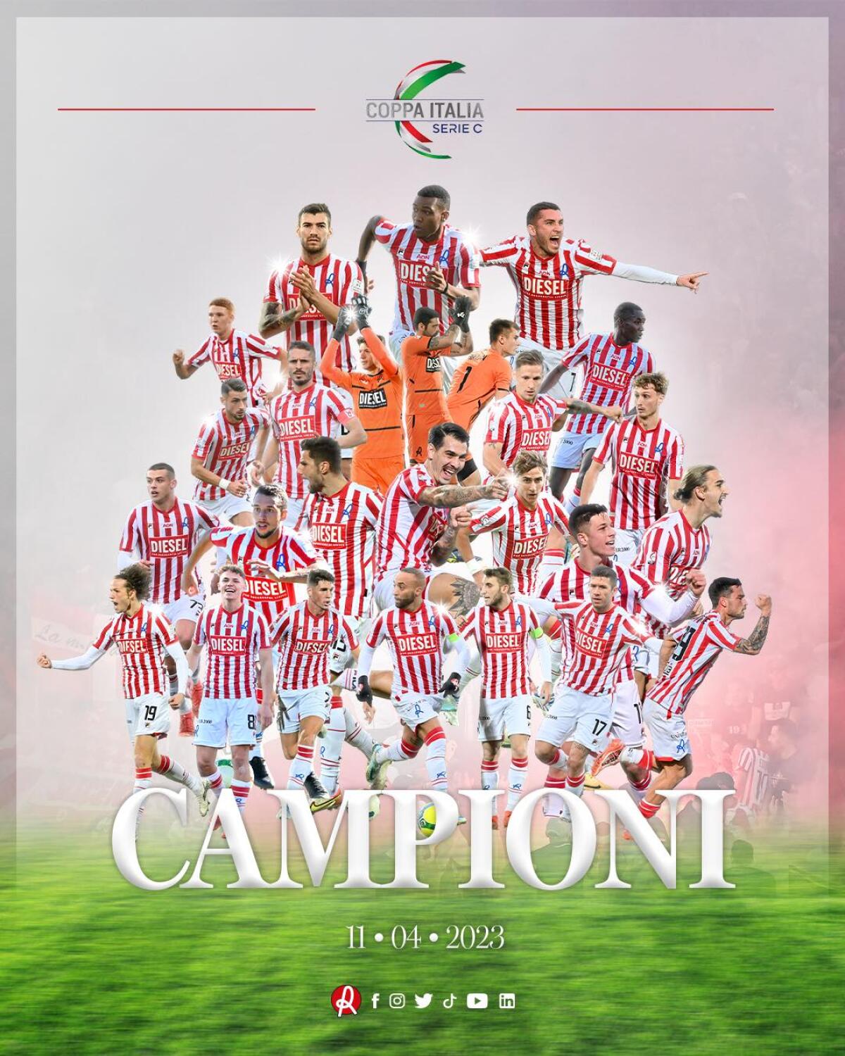 La Coppa Italia è del Vicenza: battuta la Juve NG - Immagine in evidenza: il Vicenza vince la Coppa Italia Serie C 22/23 - crediti foto: pagina ufficiale Facebook L.R. Vicenza