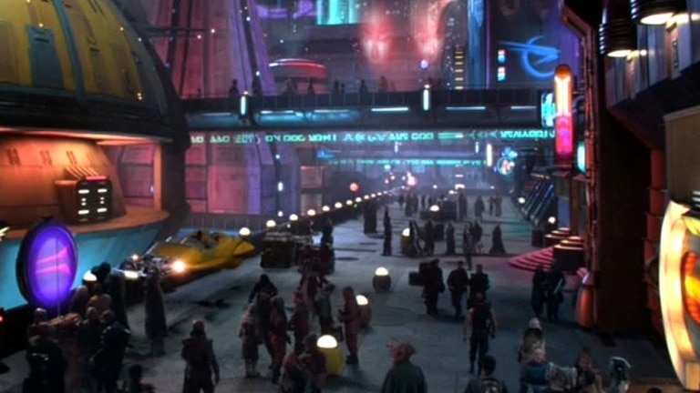 Le strade di Coruscant.